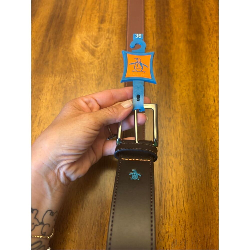 Genuine leather, Penguin brand men’s belt